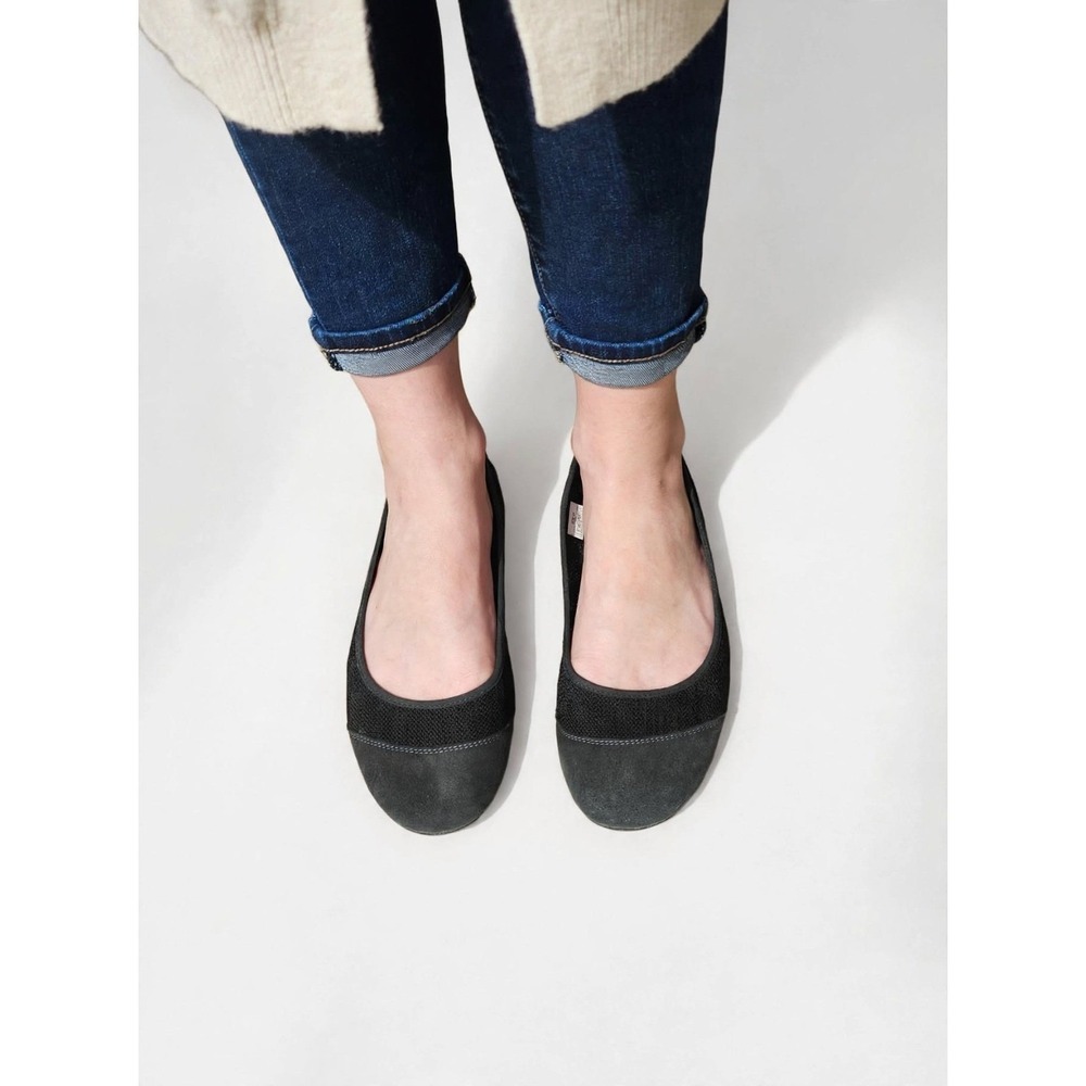 Patagonia Womens Minimalist Suede Mesh  Slip-On Ballet Flats Size 9 Black Maha